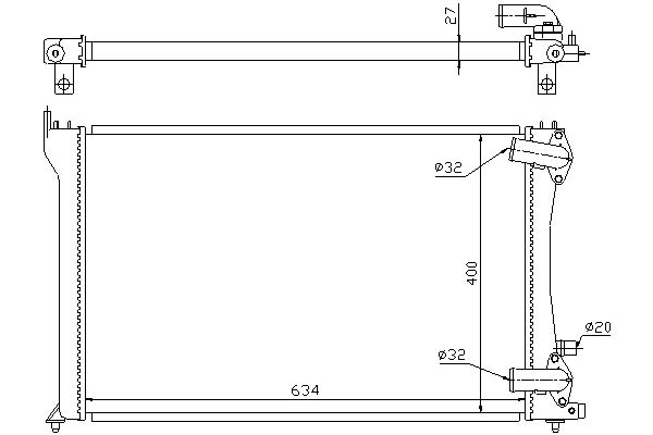 фото №1, Nissens радіаторів двигуна peugeot 406 2.0d/2.2d 06