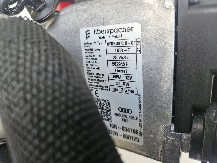 фото №7, Вебасто eberspaecher d5s audi q7 sq7 4m 4m0265081ag новое