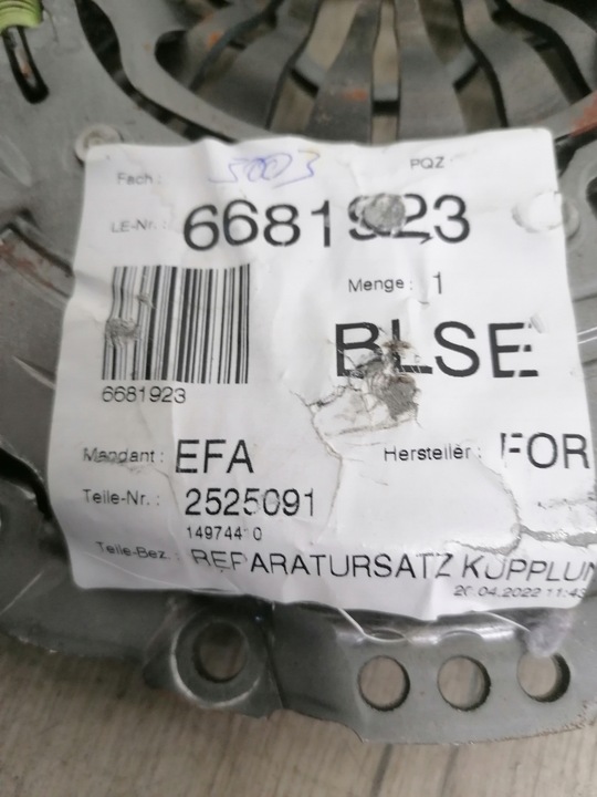 фото №3, Ford transit 2,2 tdci притиск зчеплення новий оригінал.