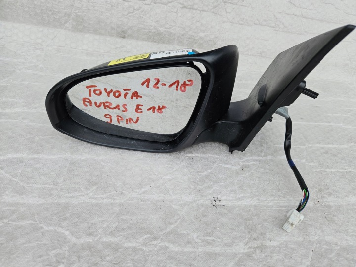 фото №11, Toyota auris e18 12-18 дзеркало ліве 9 pin 7 pin eu
