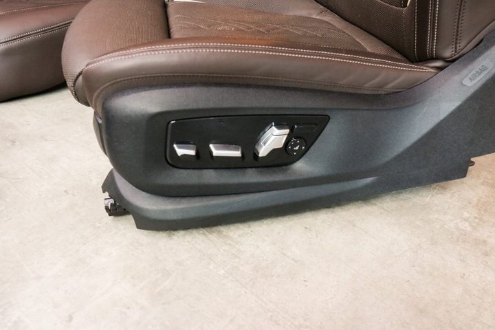 фото №12, Bmw g12 lci салон сиденья диван обшивки nappa mokka массаж вентиляция