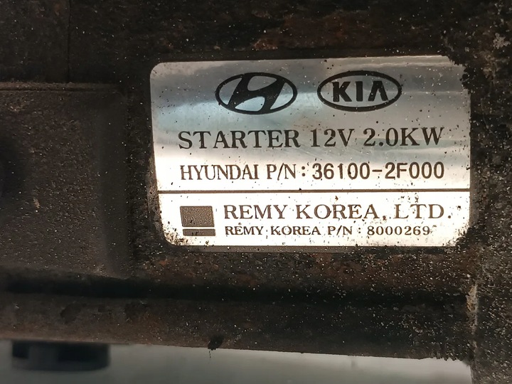 фото №7, Hyundai santa fe стартер 2.2 crdi 4x4 дизель 145kw 197 hp 36100-2f000