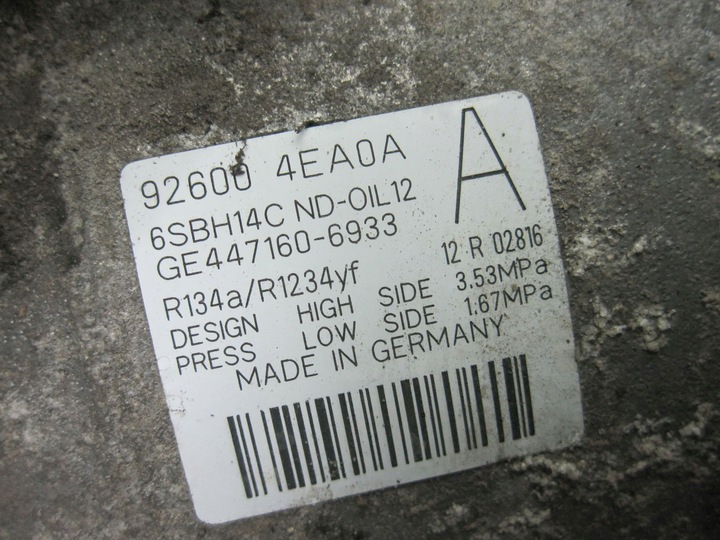 фото №9, Audi a4 b7 iii 2.0 tdi bre 08r компрессор кондиционера ge447160-6933 6sbh14c