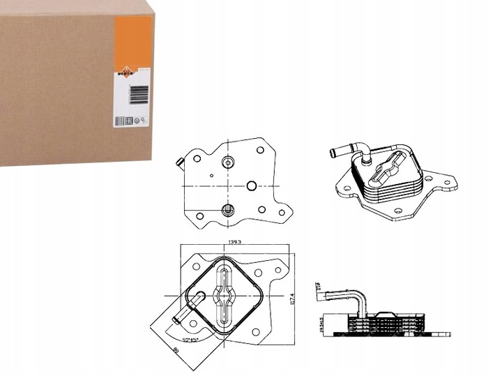 фото №1, Радіаторів масла toyota yaris 1,4d 05- nrf