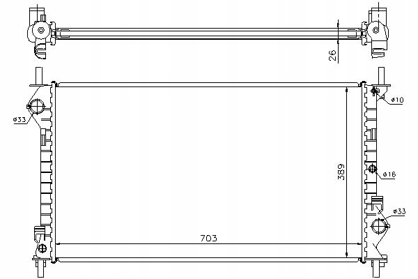 фото №13, Радиаторов двигателя ford transit connect 02- 1.8 i 1