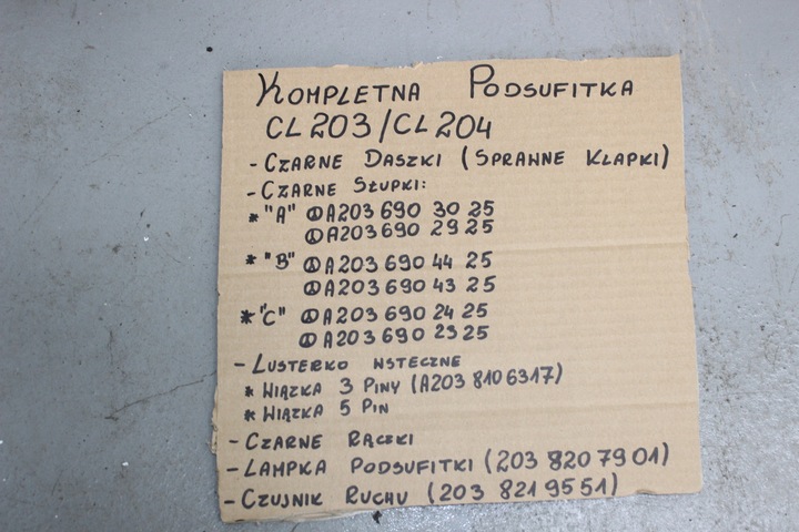 фото №16, Mercedes clc w204 купе потолок чёрная комплект