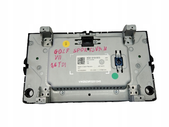 фото №2, Golf vii sportsvan 15r дисплей радіо 3g0919605