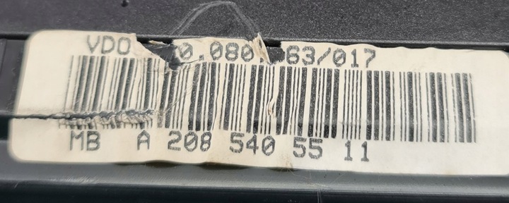 фото №7, Спідометр  прилади mercedes clk w208 a2085405511 євро