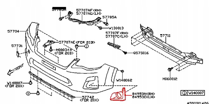 фото №4, Рамка галоген лампы левая subaru xv 16-17