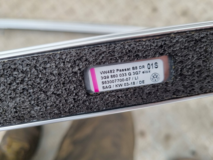 фото №5, Vw passat b8 рейлінги дахові 3g9860033q 3g0860034q