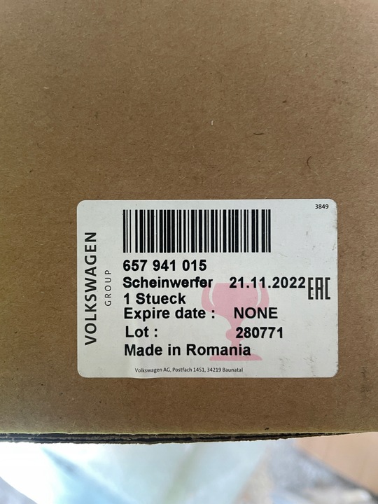 фото №15, Skoda scala лампа ліва led 657941015 оригінал європа