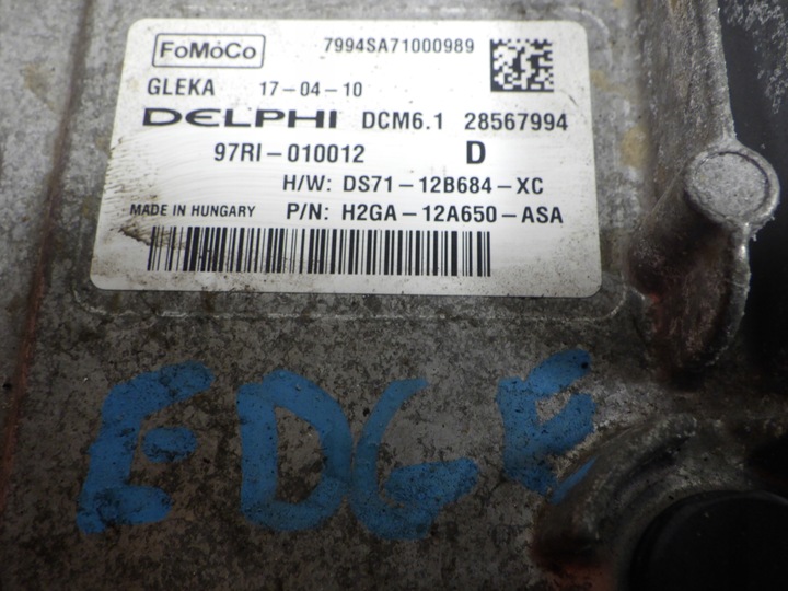 фото №3, Компьютер двигателя ford mondeo mk5 ds7112b684xc