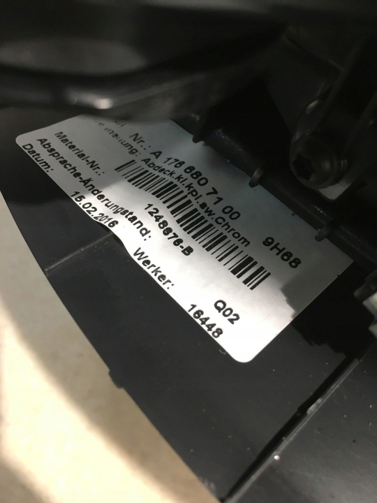 фото №11, Тунель середній панель повітропровід w176 fl a1766807100 a2469008215