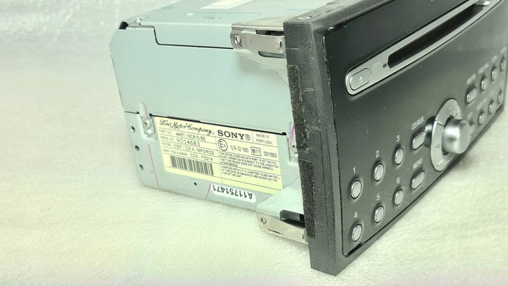 фото №10, Радио sony mp3 cd ford focus mk2 c-max fiesta 4m5t18c815be + код исправные