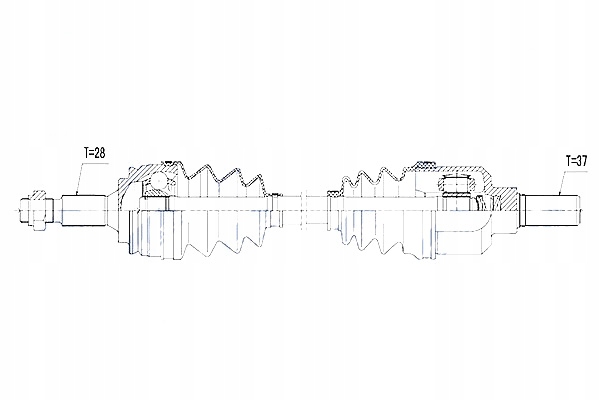 фото №11, Піввісь привідна peugeot 308 ii 1.2thp 130 1.6vti 1.6hdi 13- ліва atm