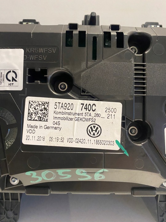 фото №7, Vw touran спідометр  манометр механічний 5ta920740c