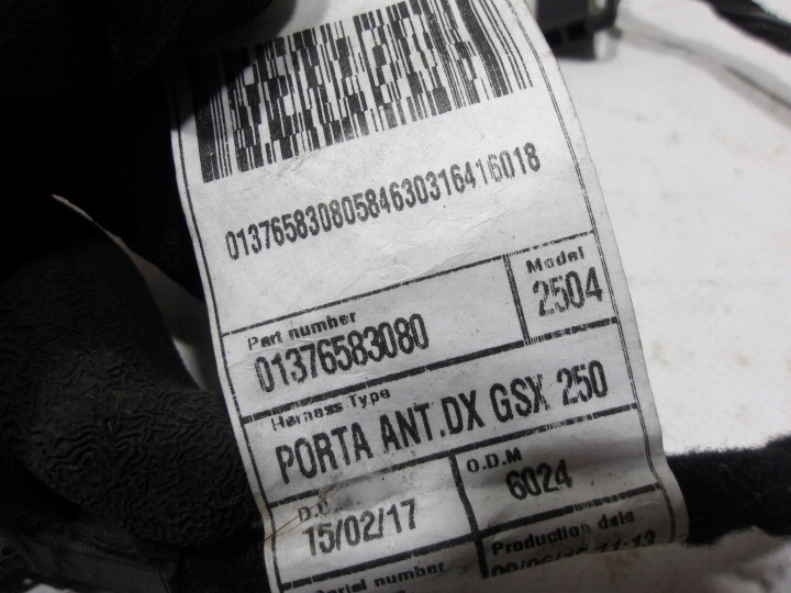 фото №8, Джгут установка двері права перед 01376583080 ducato iii jumper boxer