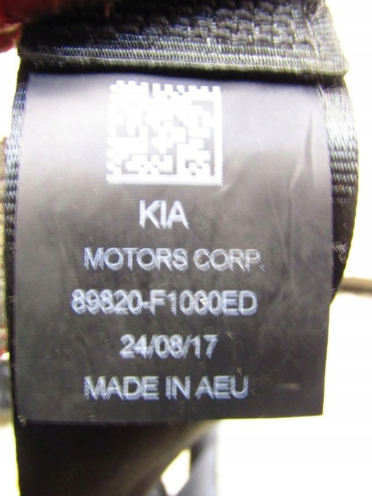 фото №5, Pas безопасности правый задний kia sportage iv 89820-f1000ed
