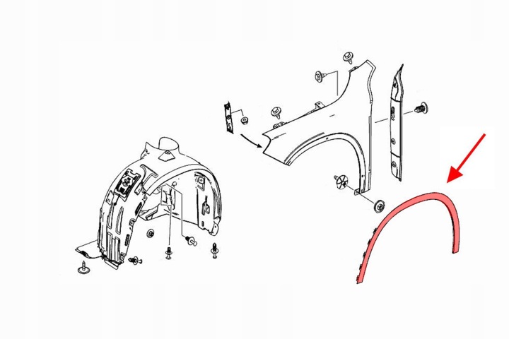 фото №11, New mercedes benz gla x156 передний left wheel arch trim cover a1568852322