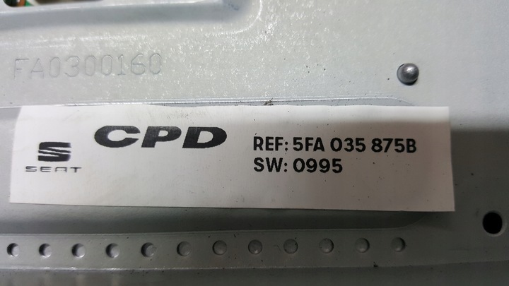 фото №11, Дисплей панель керування seat leon 5fa035875b