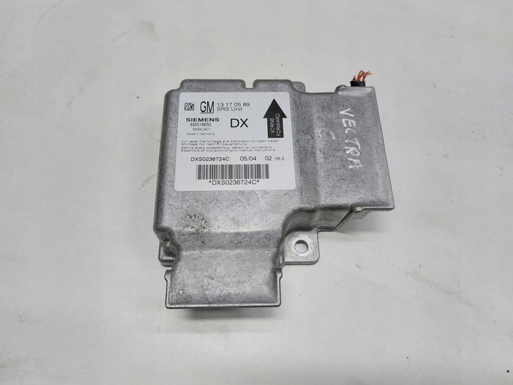 фото №1, Датчик модуль подушок подушка безпеки siemens 13170589 5wk43471 opel saab