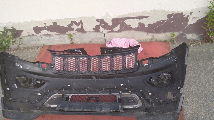 фото №5, Jeep grand cherokee wk2 overland wk2 рестайлінг 17- бампер переднє перед pxj