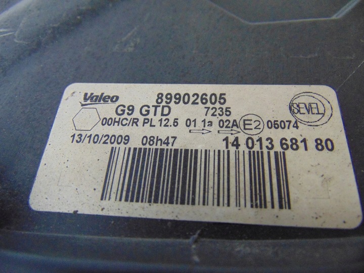 фото №15, Лампа левая перед expert scudo jumpy 2007- европа 1401368180