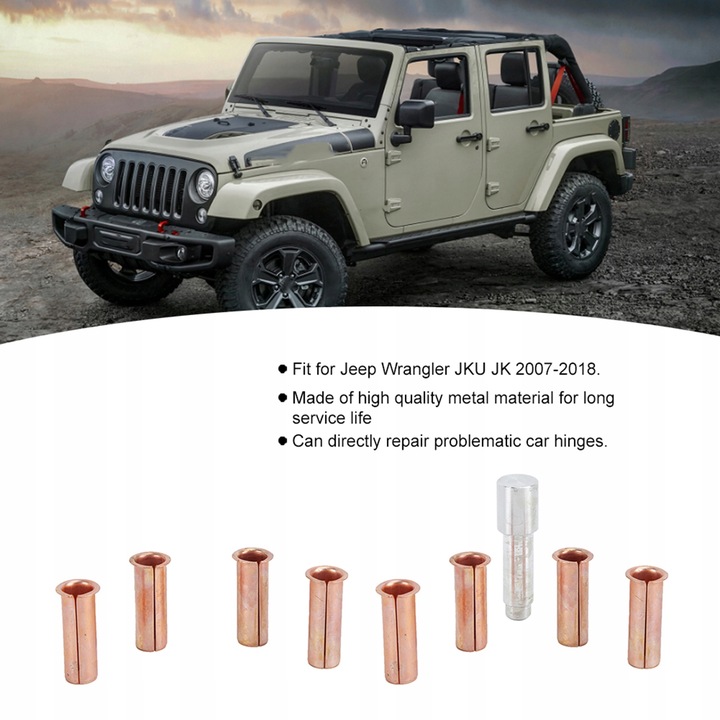 фото №5, 2007-2018 jeep wrangler набір wykładzin палець петлі двері