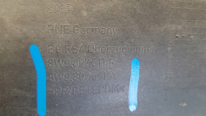 фото №9, Audi rs4 b9 універсал бампер зад задній pdc