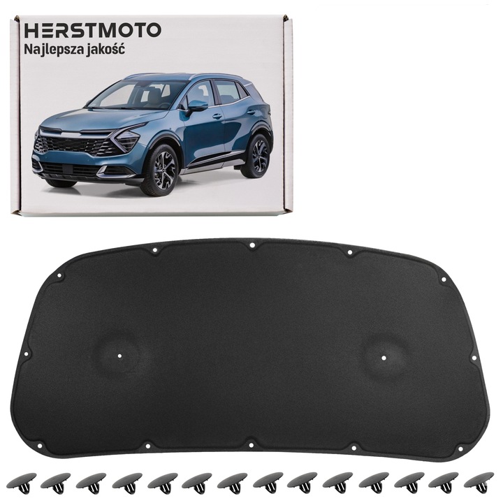 фото №1, Kia sportage v nq5 2021+ шумоизоляция капота з комплектом клипсы 81124r2000