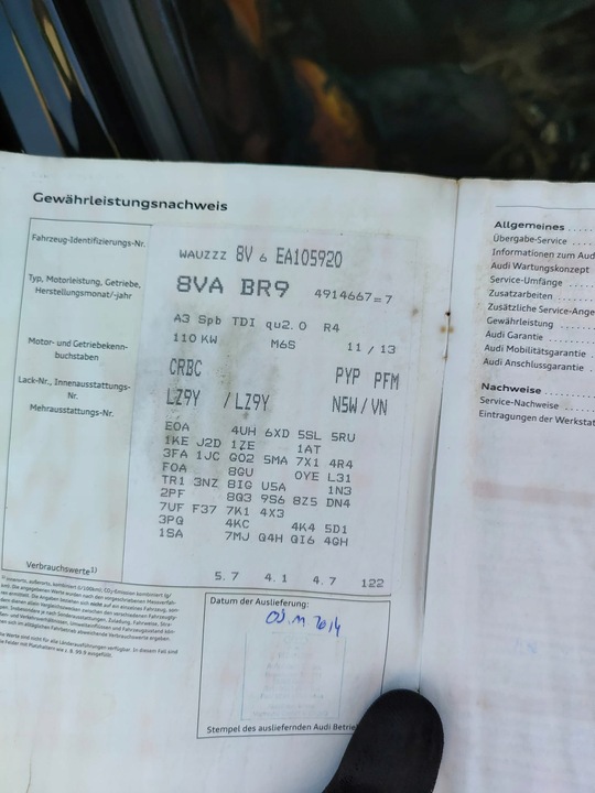 фото №11, Audi a3 8v двигун 2.0 tdi crbc crb leon 5f golf 5g