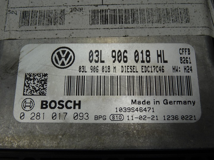 фото №7, Vw sharan seat alhambra 7n 2.0 tdi cff cffb компьютер двигателя 03l906018hl