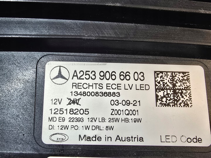 фото №14, Mercedes glc w253 рестайлінг фара лівий правий повний led