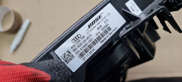 фото №10, A6 c7 рестайлинг динамик басовый сабвуфер bose 4g2035709 sedan