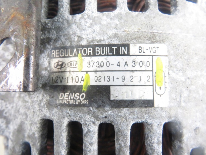 фото №9, Генератор kia sorento i 2.5 crdi 140 - d4cb 373004a300 023139212