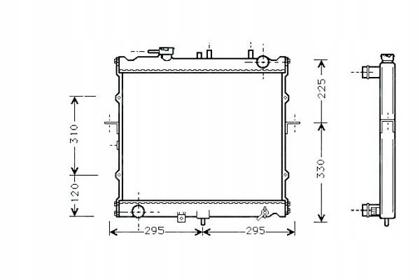 фото №1, Nrf радиаторов kia sportage 2,0 94-