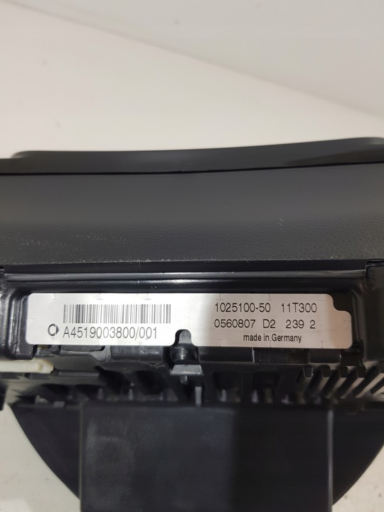 фото №9, Спідометр  прилади a4519003800 smart fortwo ii 451 eu