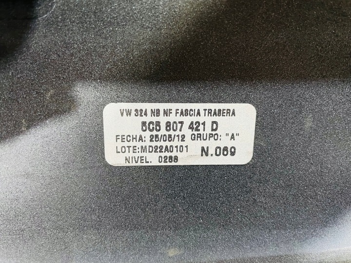 фото №10, Vw new beetle 5c5 бампер зад задний 4xpdc 2011-2018 год