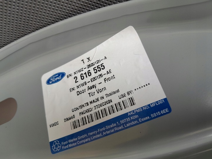 фото №7, Ford ranger iii 12- двері перед передні ліві 106,5 cm оригінал