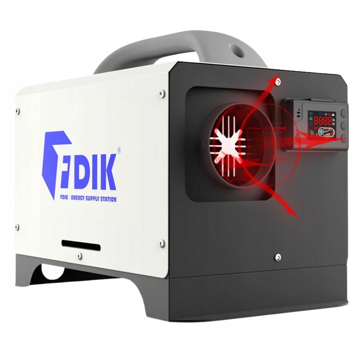 фото №10, Обігрівач масляна обігрів стояночний дизель повітродувка lcd +pilot 5kw 12v