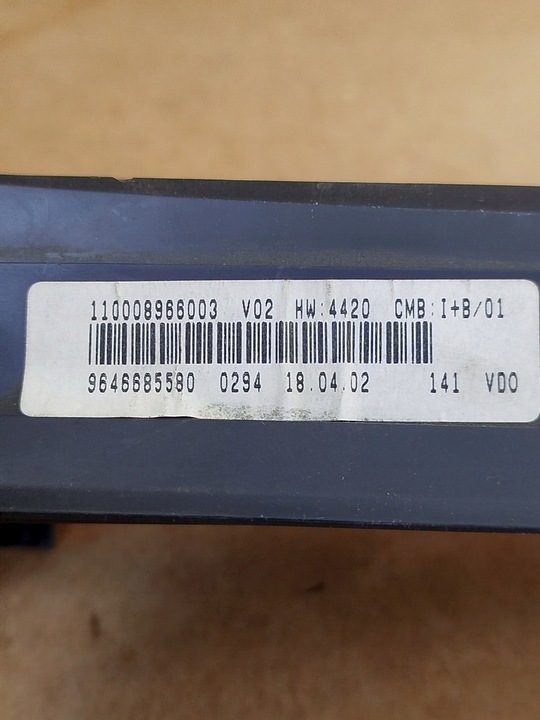 фото №6, Спідометр  спідометр citroen xsara picasso 964668580