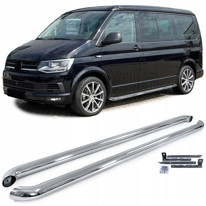 фото №1, Пороги градусы трубы пороговые vw transporter multivan t5 t6 короткая версия