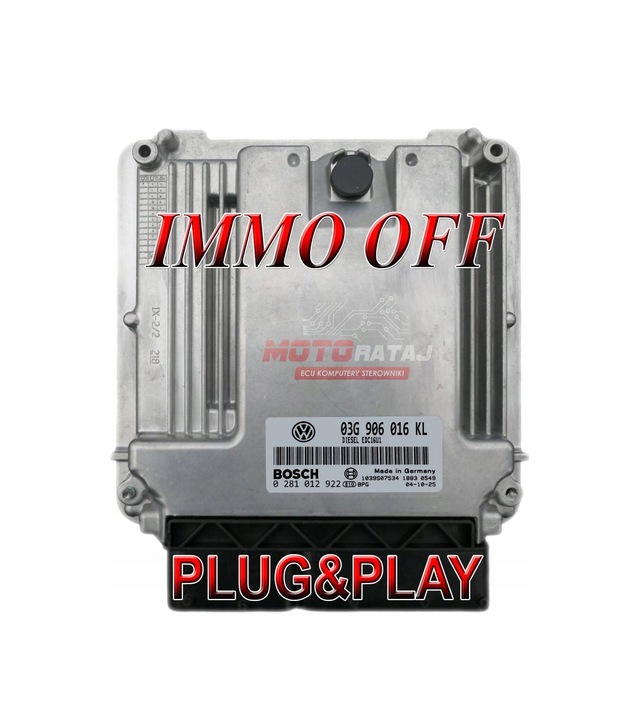 фото №1, Блок управления / модуль ecu seat altea 0281012922,03g906016kl программирование