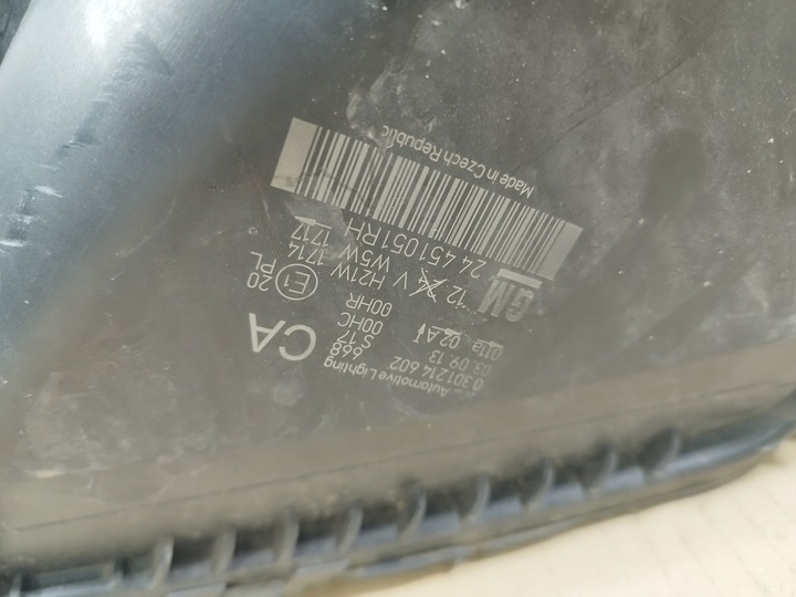 фото №11, Лампа правая перед передняя тёмное opel zafira b ii годы 2005-2012 английская