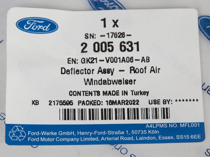 фото №15, Защита pod бампер впуск ford transit custom 2005631 _ gk21-v001a06-ab