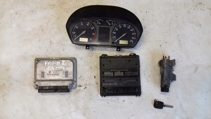фото №1, Комп'ютер 047906033j 5wp40181 набір імобілайзер skoda fabia i 1.4 mpi 99-