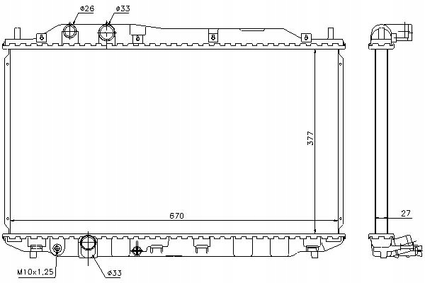 фото №2, Радиаторов двигателя honda civic viii 1.8 09.05-02.12