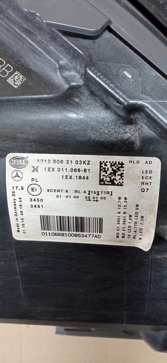 фото №13, Mercedes e-klasa w212 рестайлинг лампа левая перед ils a2129063103kz