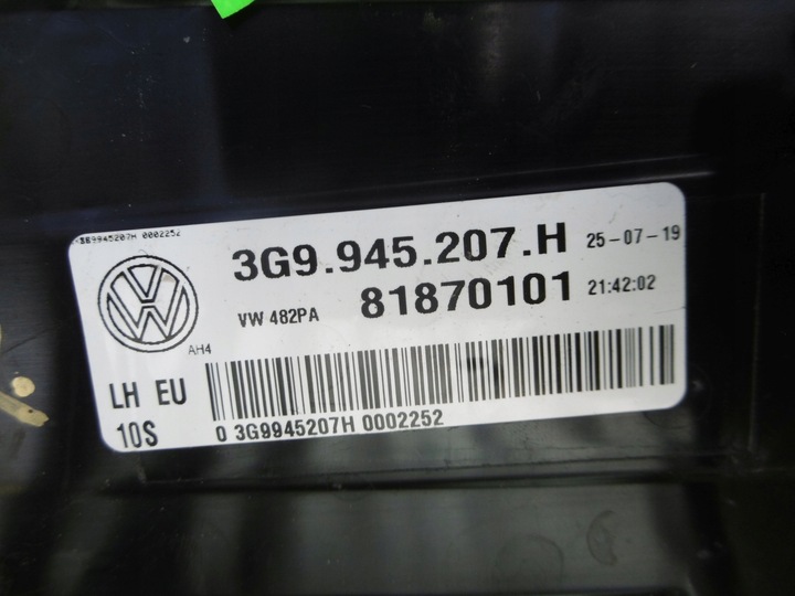 фото №7, Лампа левый зад vw passat b8 универсал matrix европа