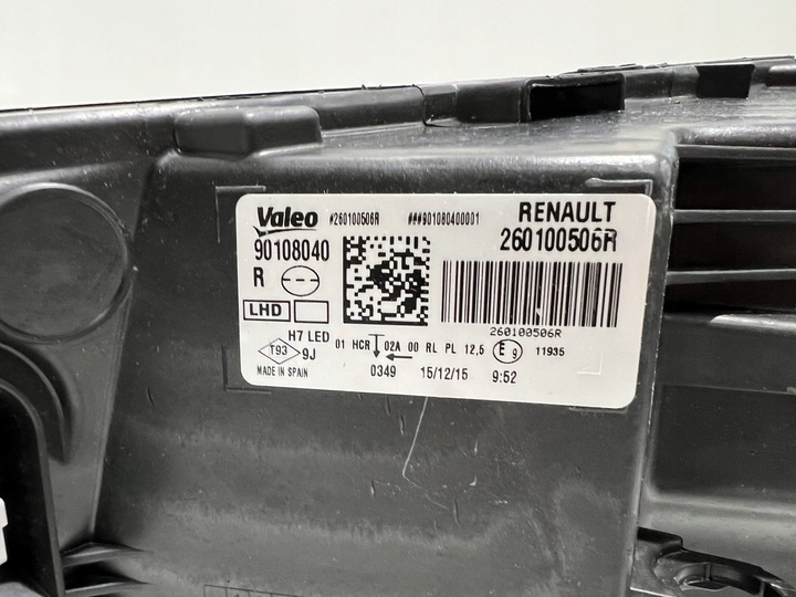 фото №8, Лампа права ranault megane 4 iv лінза led нова оригінал